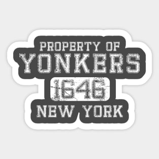 Property of Yonkers, NY Sticker